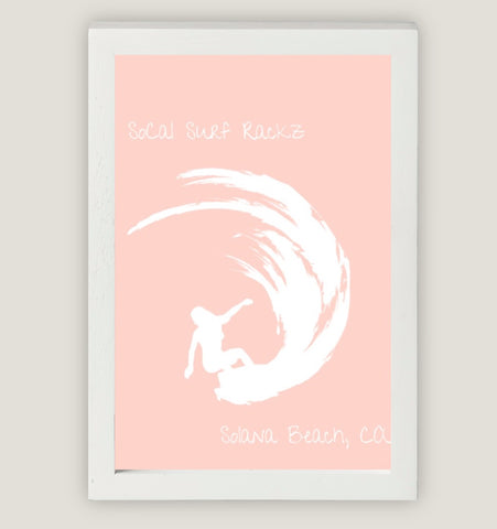 SoCal Surf Art - Pink Wave